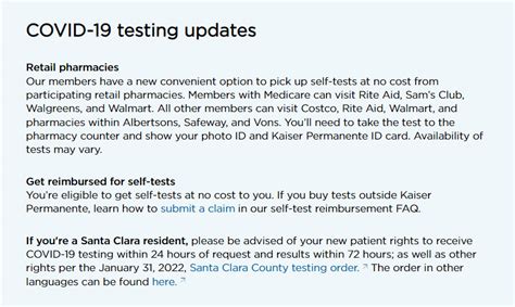 kp.org covid test results|Testing .